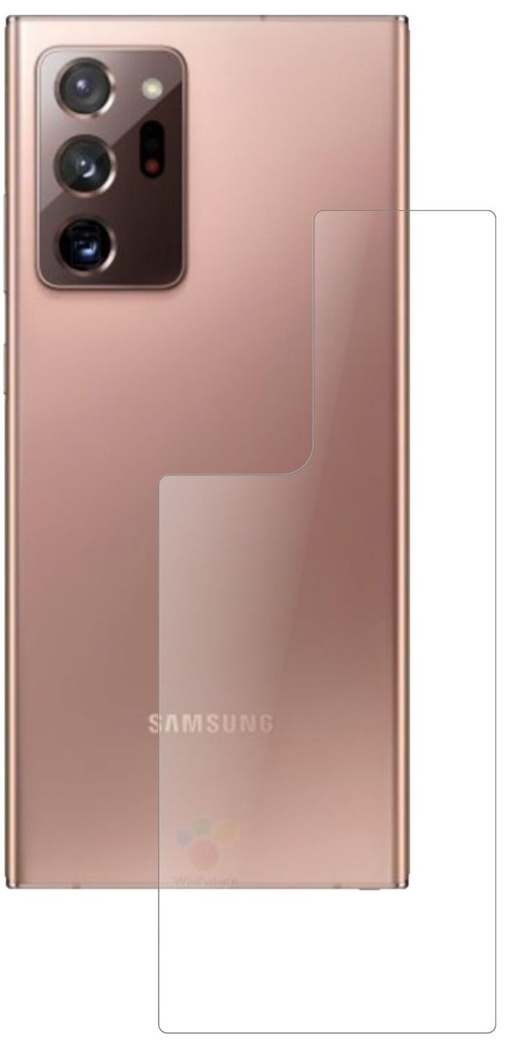 1x 9H Schutzfolie matt für Samsung Galaxy Note 20 Ultra 5G Rückseite Panzerfolie