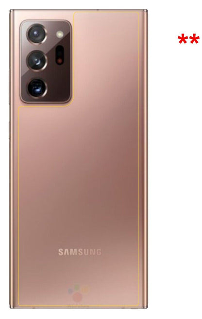 1x 9H Schutzfolie matt für Samsung Galaxy Note 20 Ultra 5G Rückseite Panzerfolie