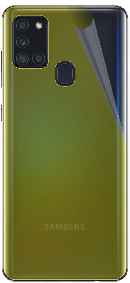 2x 3D Full Cover Schutzfolie für Samsung Galaxy A21s Rückseite