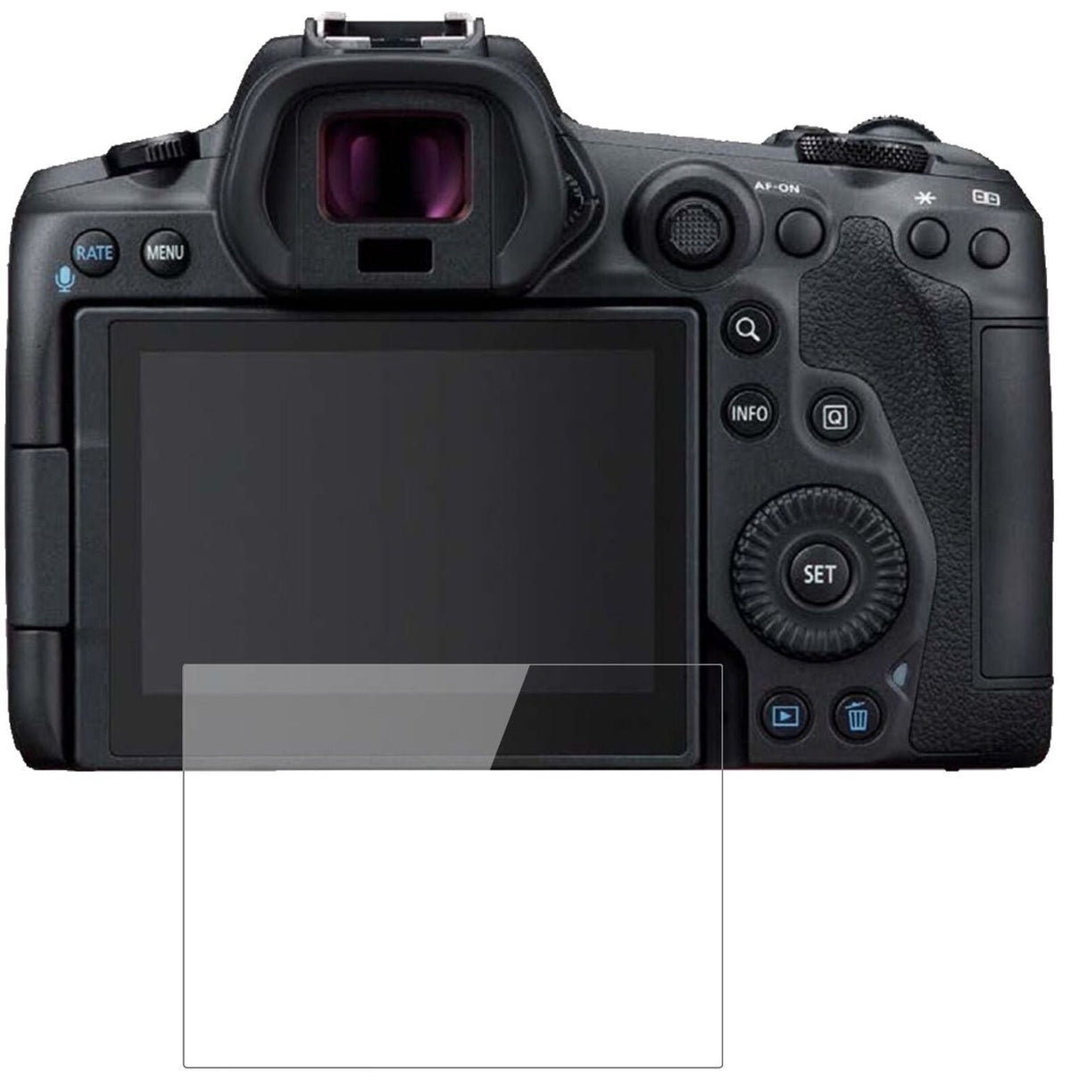 1x 9H Schutzfolie für Canon EOS R5 Panzerfolie