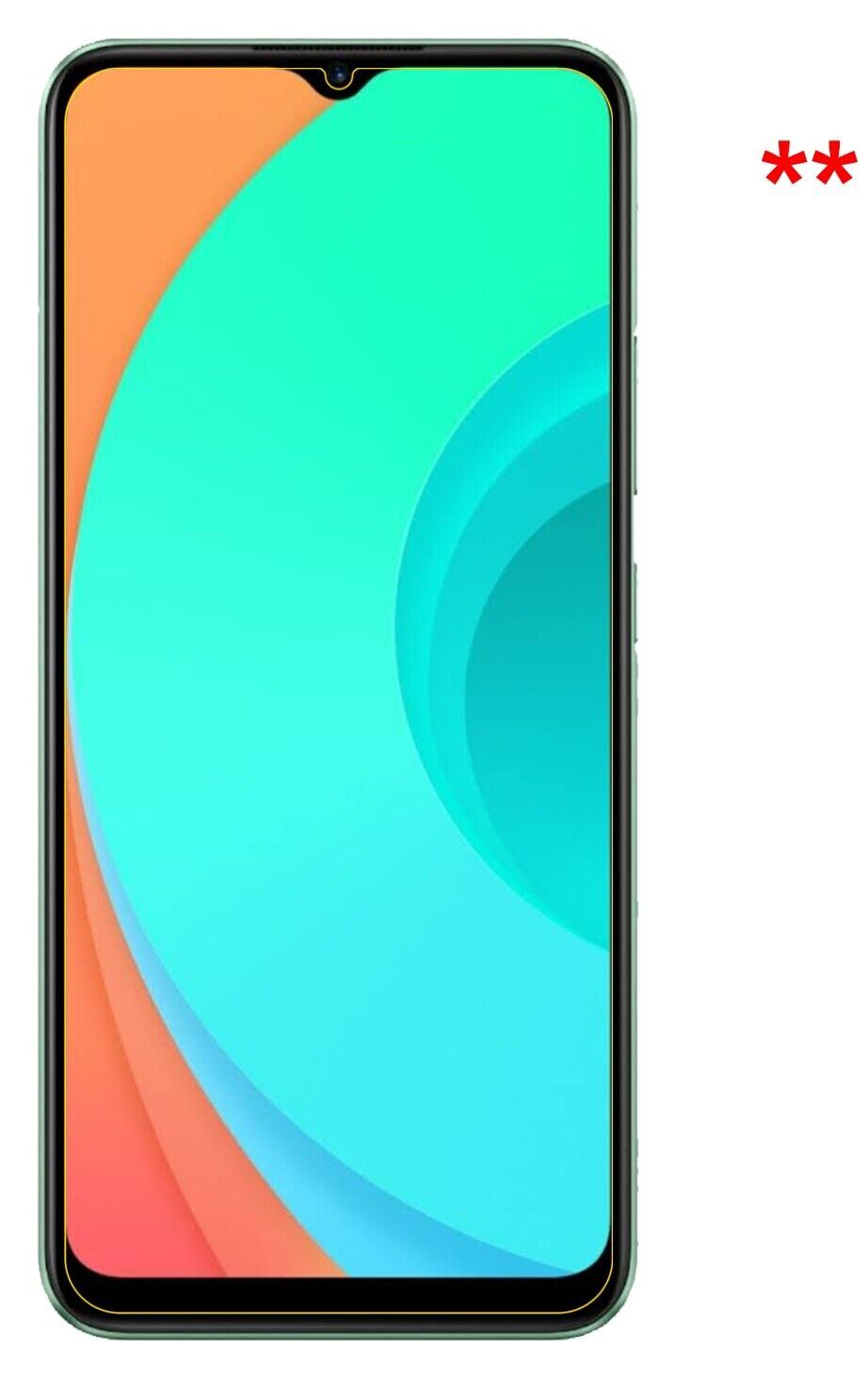 1x 9H Schutzfolie matt für Oppo Realme C11 Panzerfolie