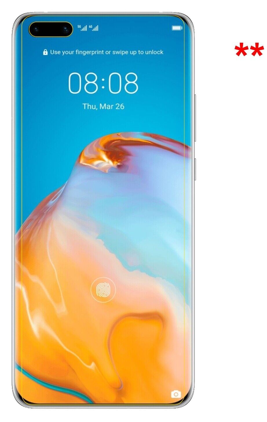 1x 9H Schutzfolie matt für Huawei P40 Pro Plus Panzerfolie