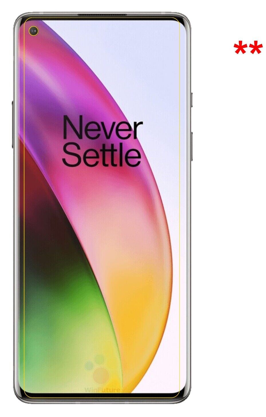 1x 9H Schutzfolie für OnePlus 8 Pro Panzerfolie