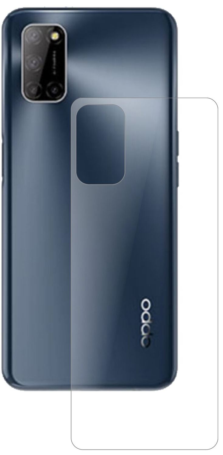1x 9H Schutzfolie matt für Oppo A52 Rückseite Panzerfolie