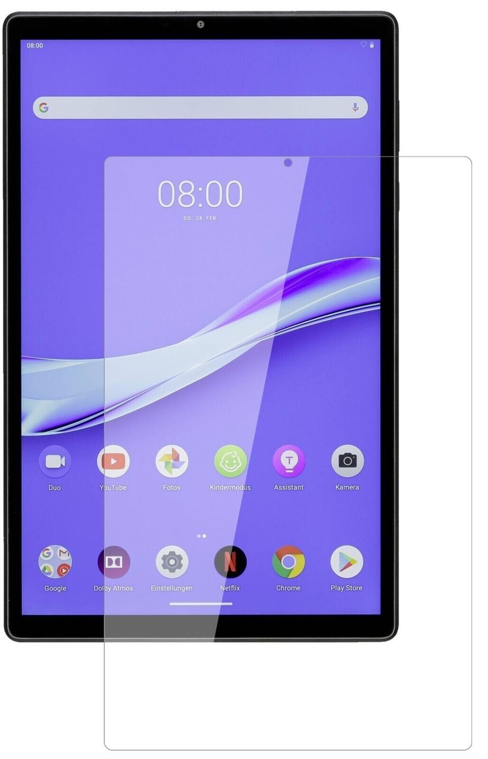 1x 9H Schutzfolie für Lenovo M10 Plus Panzerfolie