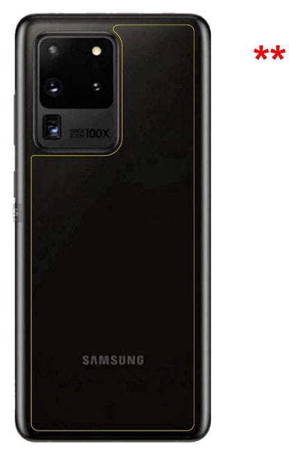 1x 9H Schutzfolie für Samsung Galaxy S20 Ultra Rückseite Panzerfolie