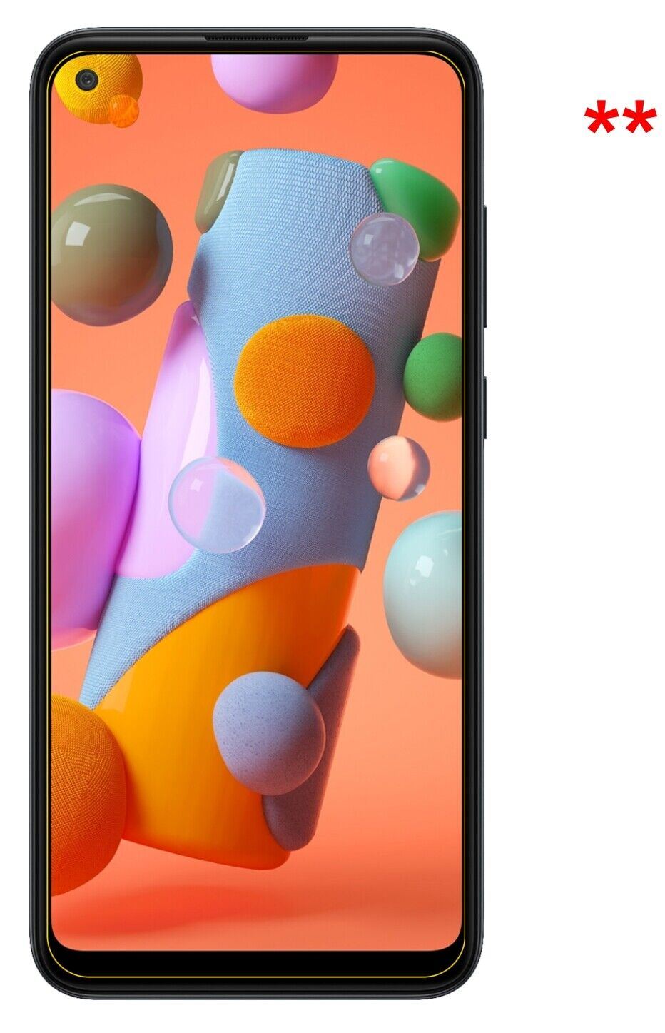 1x 9H Schutzfolie matt für Samsung Galaxy A11 Panzerfolie