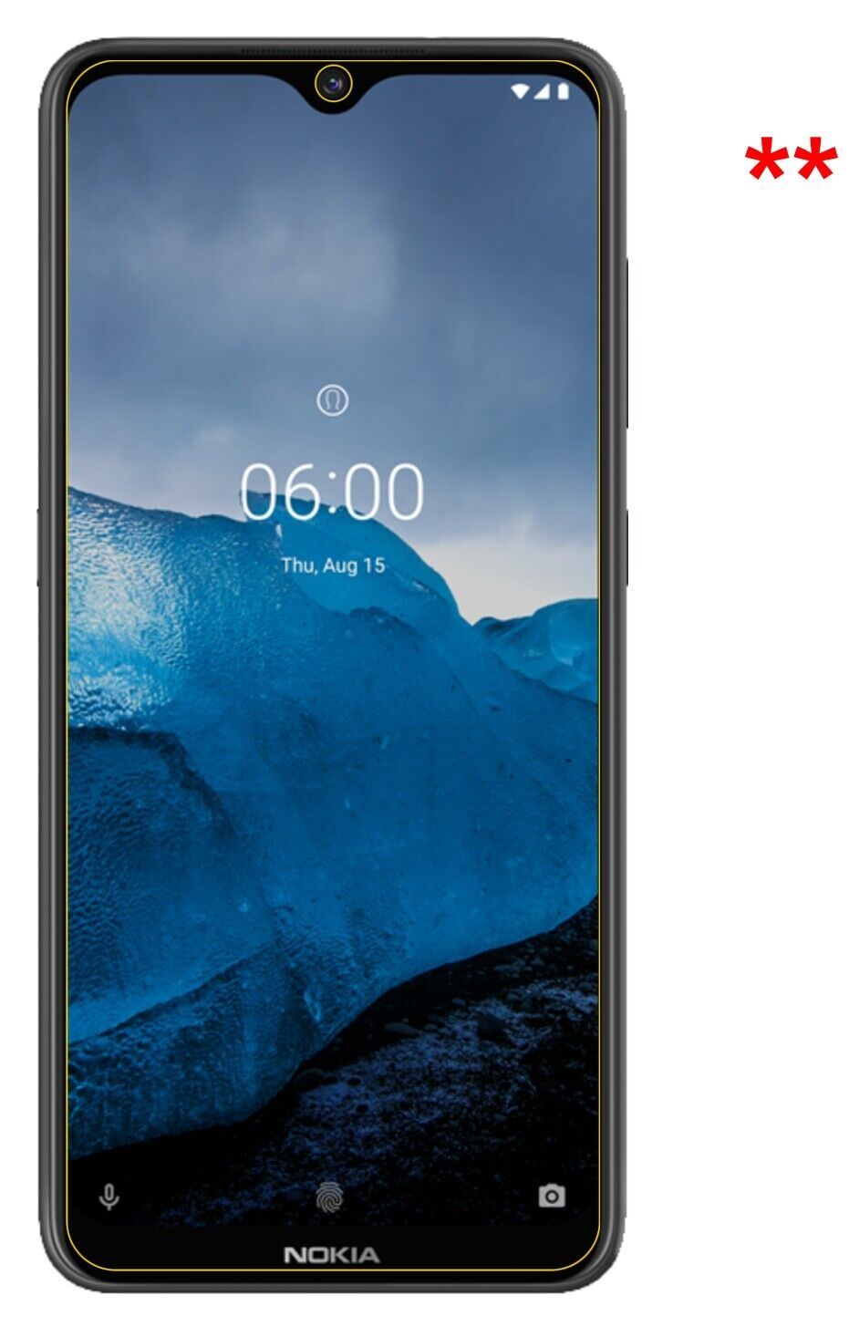 1x 9H Schutzfolie für Nokia 46059 Panzerfolie