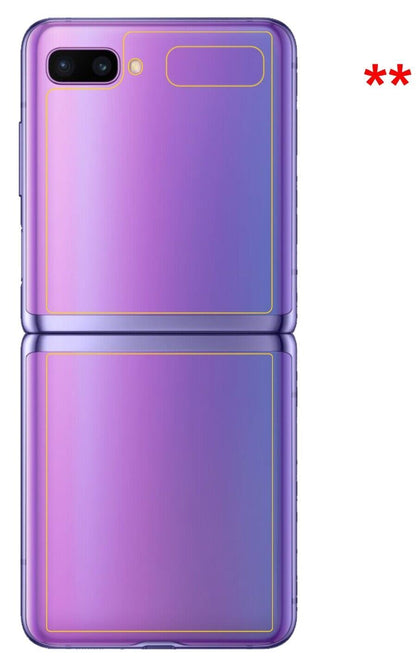 1x 9H Schutzfolie für Samsung Galaxy Z Flip Rückseite Panzerfolie