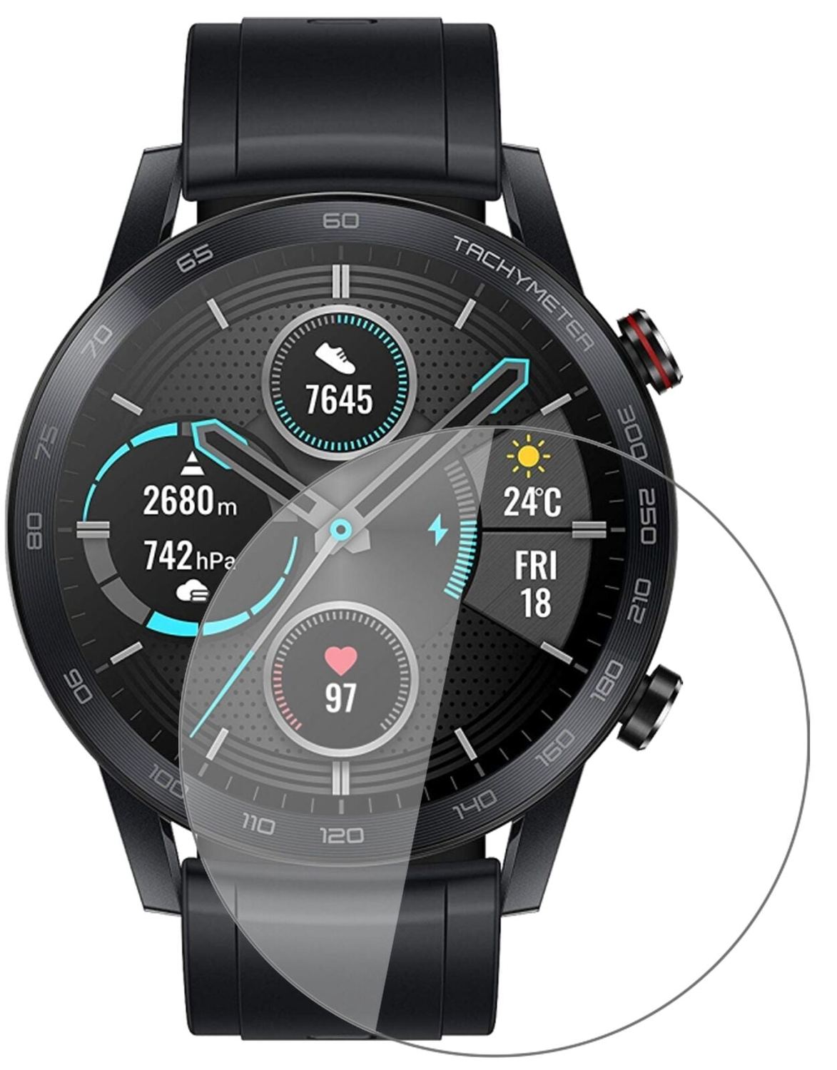 1x 9H Schutzfolie für Honor Magic Watch 2 46mm Panzerfolie