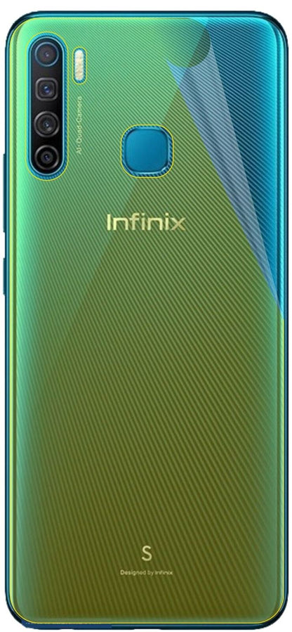 2x 3D Full Cover Schutzfolie für Infinix S5 Rückseite