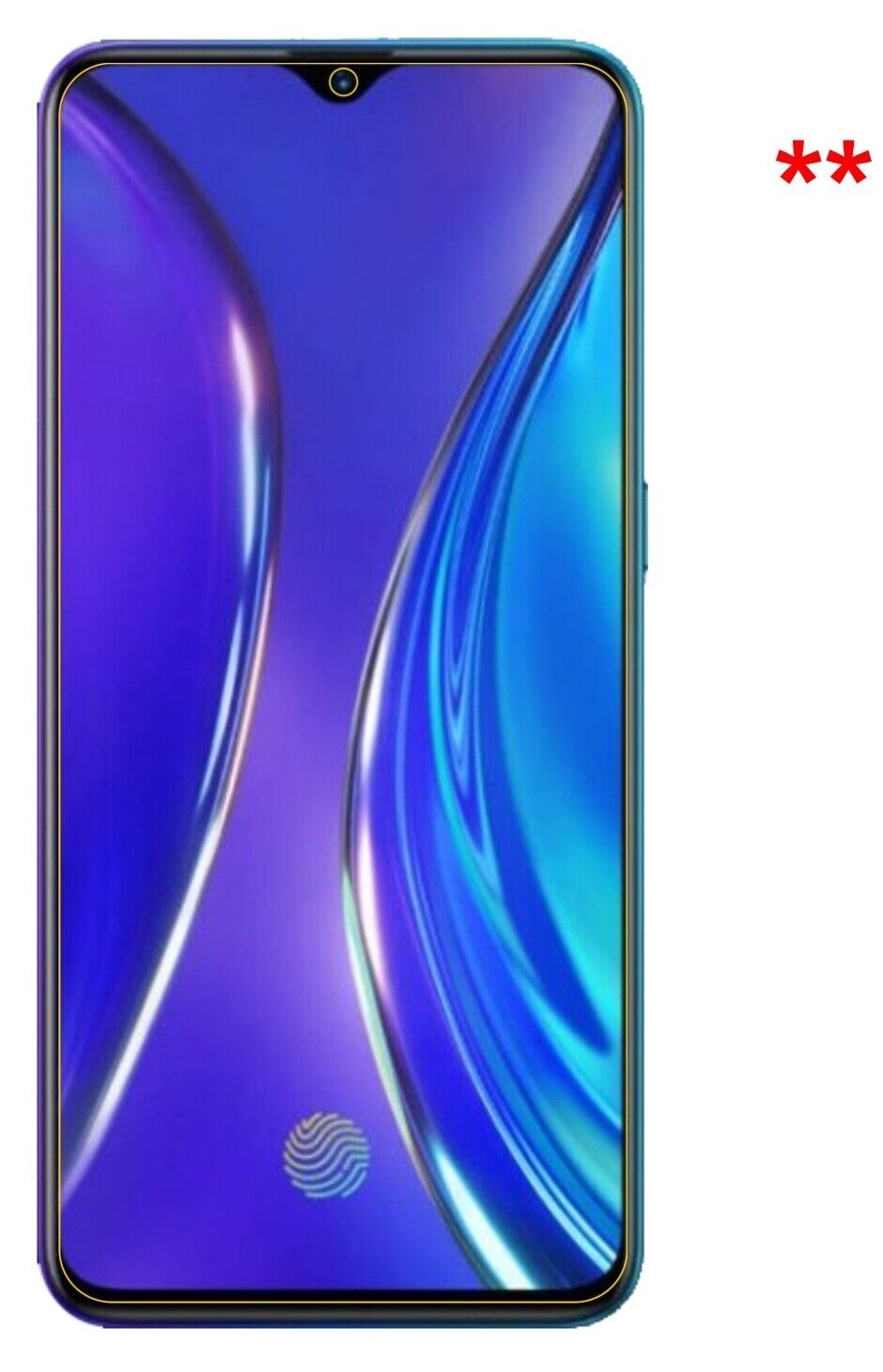 1x 9H Schutzfolie matt für Oppo Realme X2 Panzerfolie