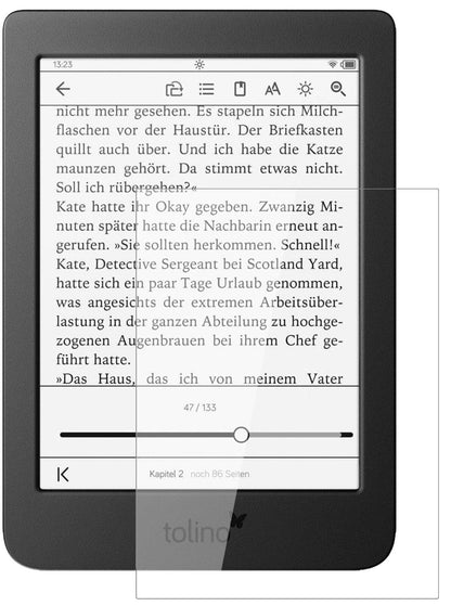 1x 9H Schutzfolie für Tolino Page 2 Panzerfolie