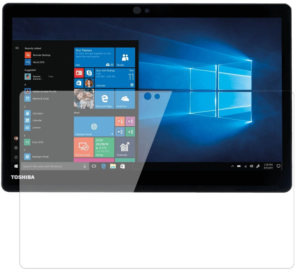 1x 9H Schutzfolie für Dynabook Portege X30T-E-109 Panzerfolie