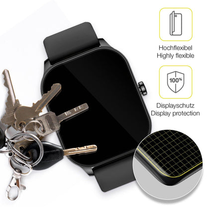 2x 3D Full Cover Schutzfolie für Amazfit Pop 3s