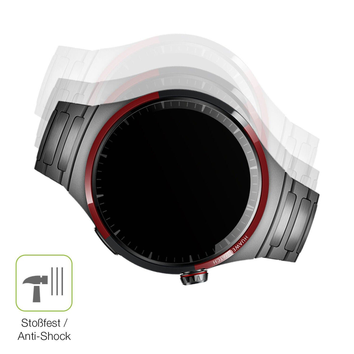 2x Full Cover Schutzfolie matt für Huawei Watch 4 Pro Space Edition