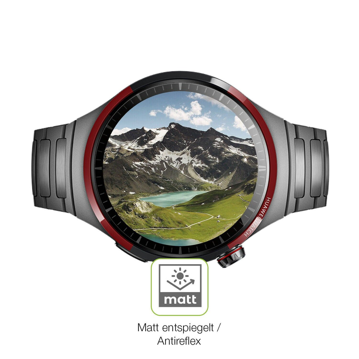 2x Full Cover Schutzfolie matt für Huawei Watch 4 Pro Space Edition