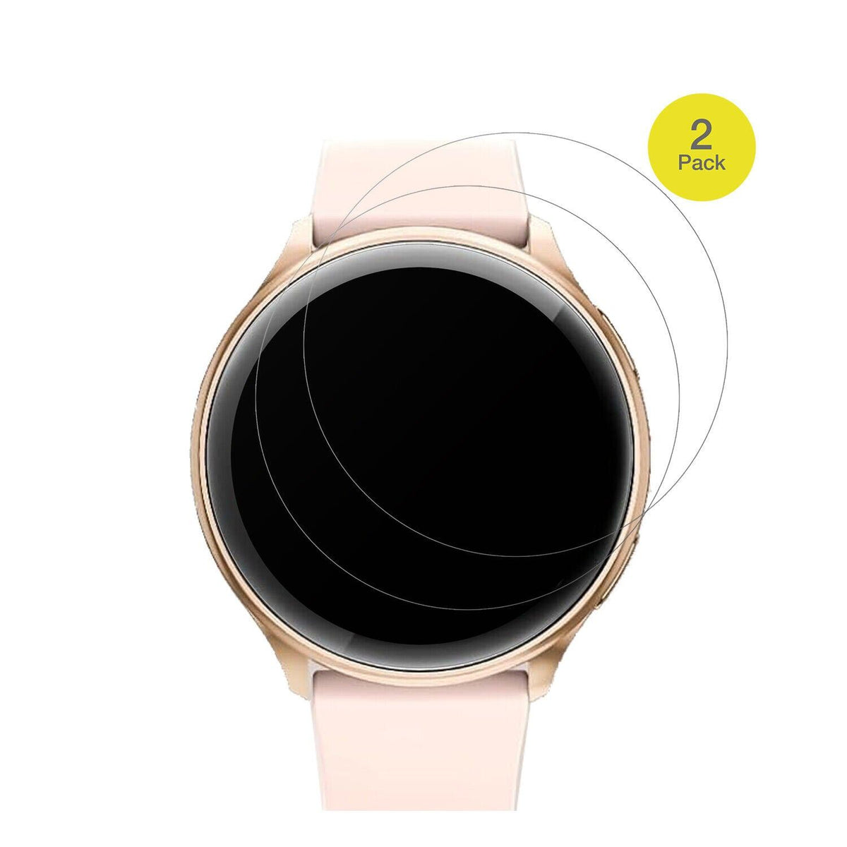 2x Full Cover Schutzfolie matt für RUXINGX G35 1.32 Zoll Smartwatch
