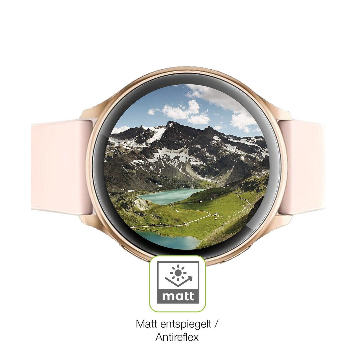 2x Full Cover Schutzfolie matt für RUXINGX G35 1.32 Zoll Smartwatch