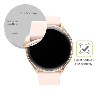 2x Full Cover Schutzfolie matt für RUXINGX G35 1.32 Zoll Smartwatch
