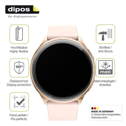 2x Full Cover Schutzfolie matt für RUXINGX G35 1.32 Zoll Smartwatch