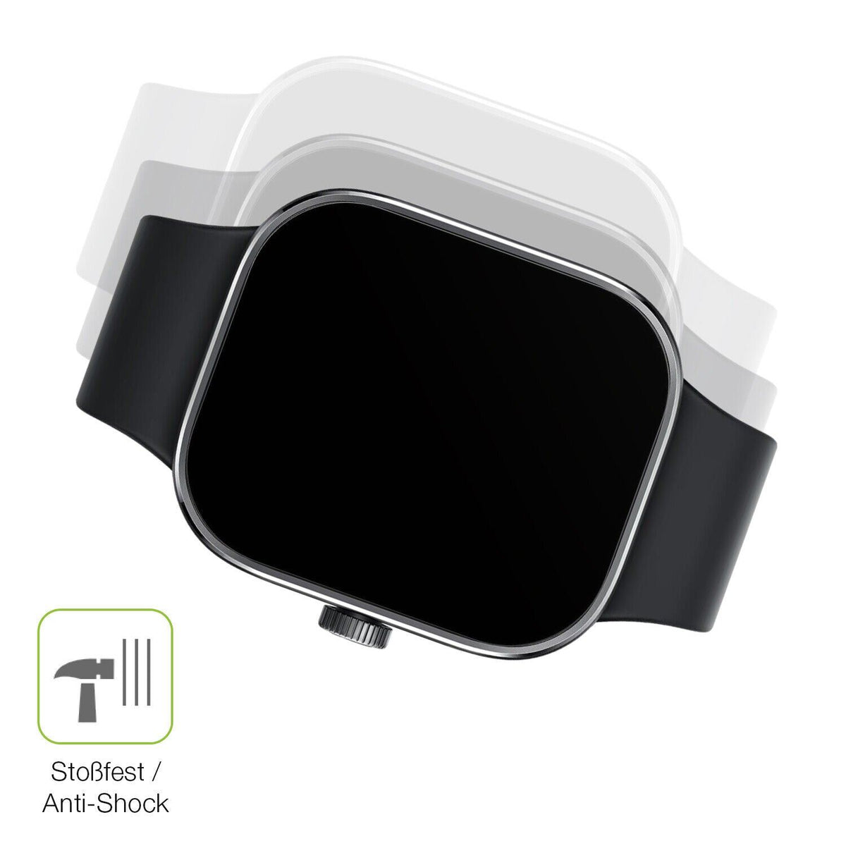 2x Full Cover Schutzfolie matt für Xiaomi Redmi Watch 4