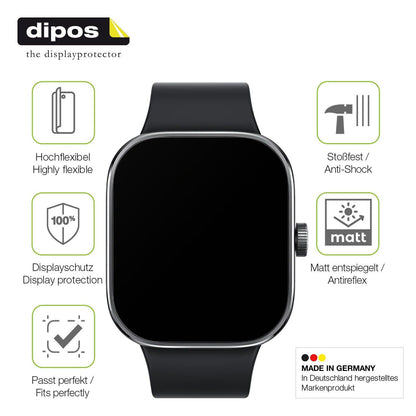2x Full Cover Schutzfolie matt für Xiaomi Redmi Watch 4