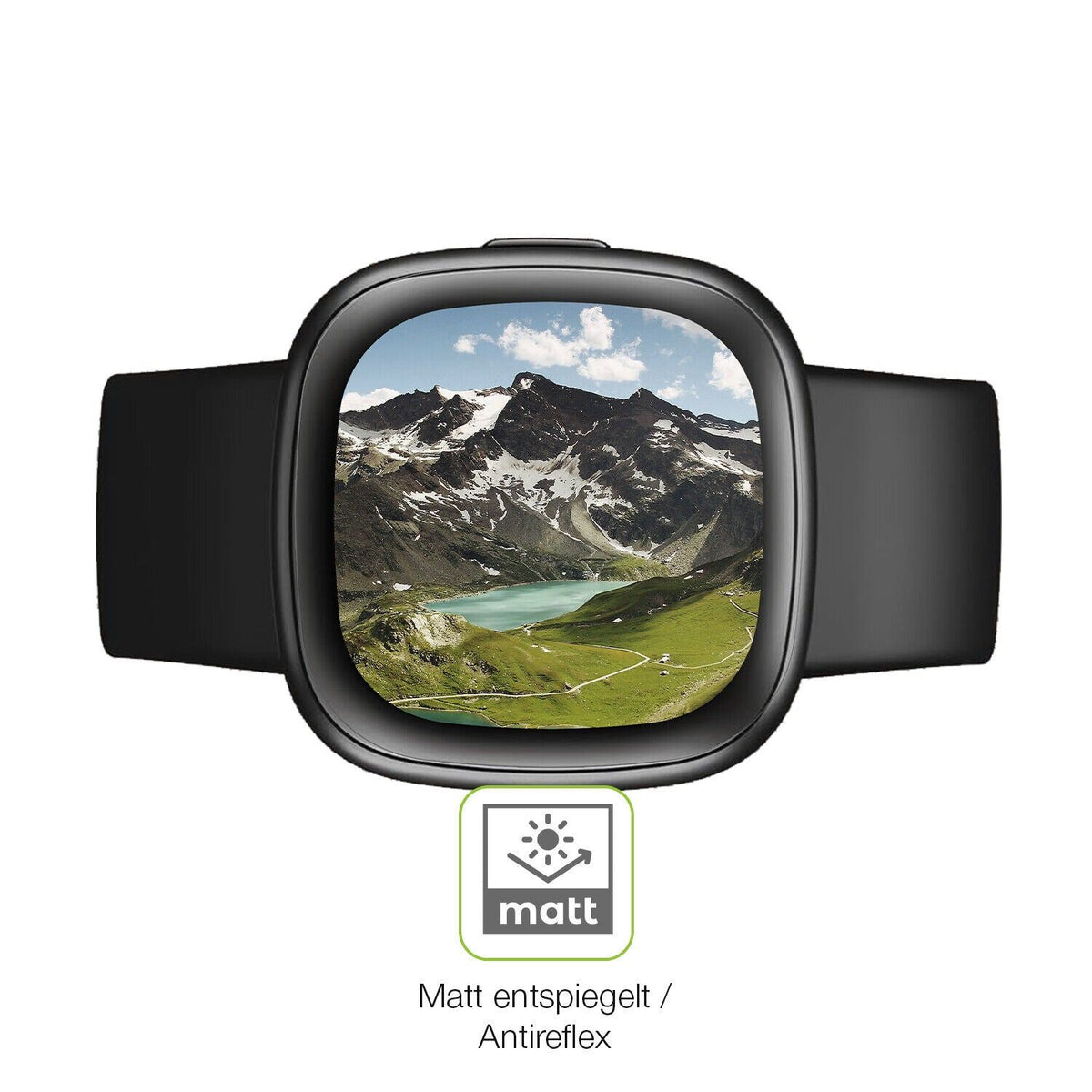 2x Full Cover Schutzfolie matt für Fitbit Versa 4