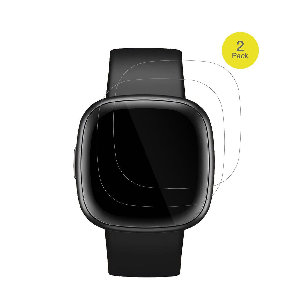 2x 3D Full Cover Schutzfolie für Fitbit Versa 4