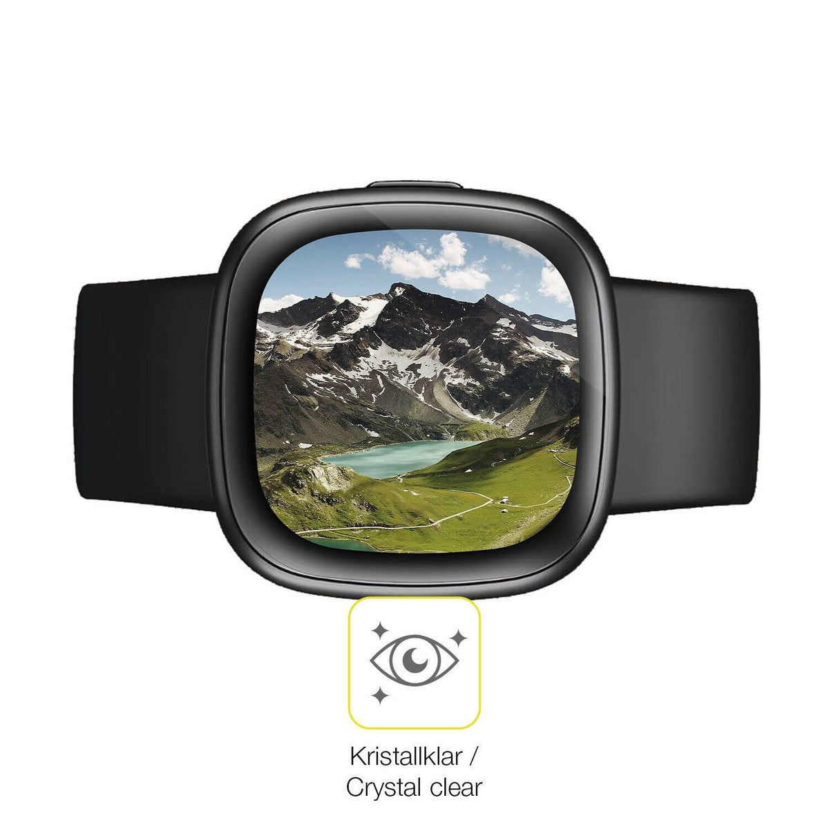 2x 3D Full Cover Schutzfolie für Fitbit Versa 4