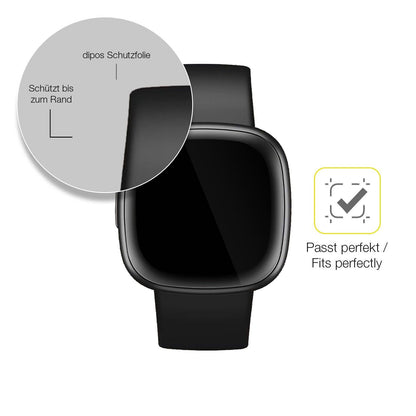 2x 3D Full Cover Schutzfolie für Fitbit Versa 4