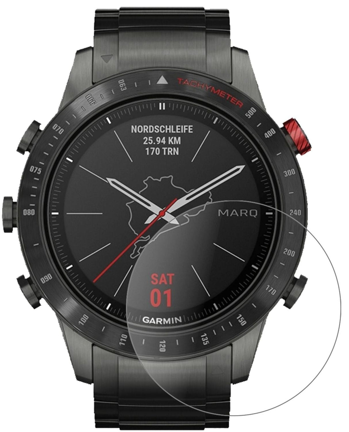 1x 9H Schutzfolie matt für Garmin MARQ Driver Panzerfolie