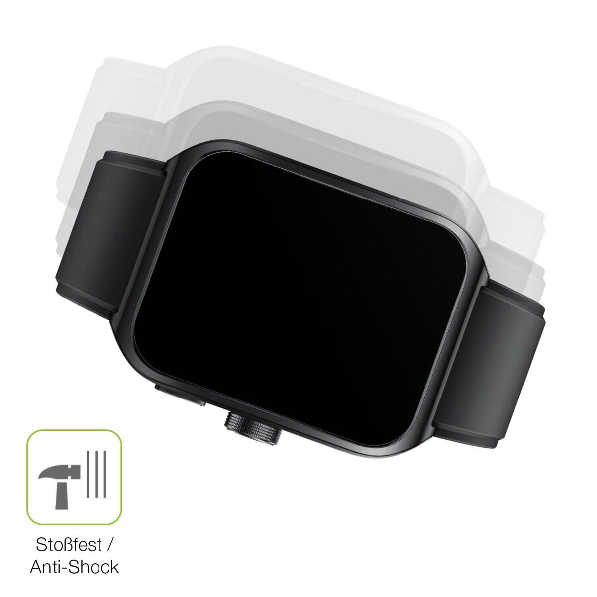 2x Full Cover Schutzfolie matt für Oppo Watch 4 Pro