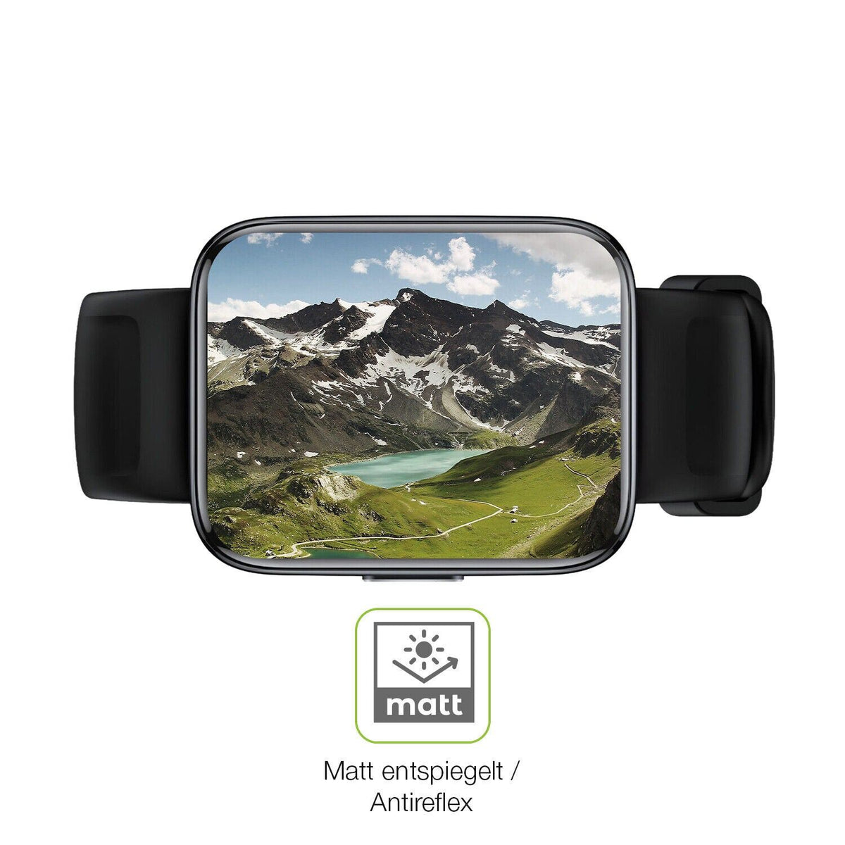 2x Full Cover Schutzfolie matt für Realme Watch 3 Pro