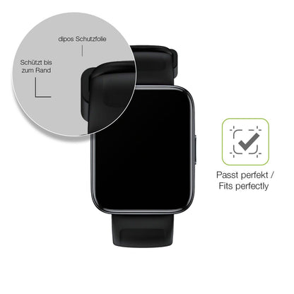 2x Full Cover Schutzfolie matt für Realme Watch 3 Pro