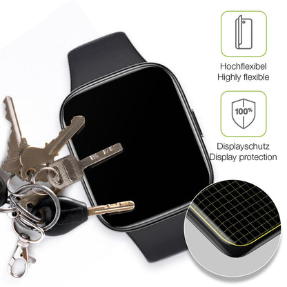 2x Full Cover Schutzfolie matt für Xiaomi Redmi Watch 3 Active