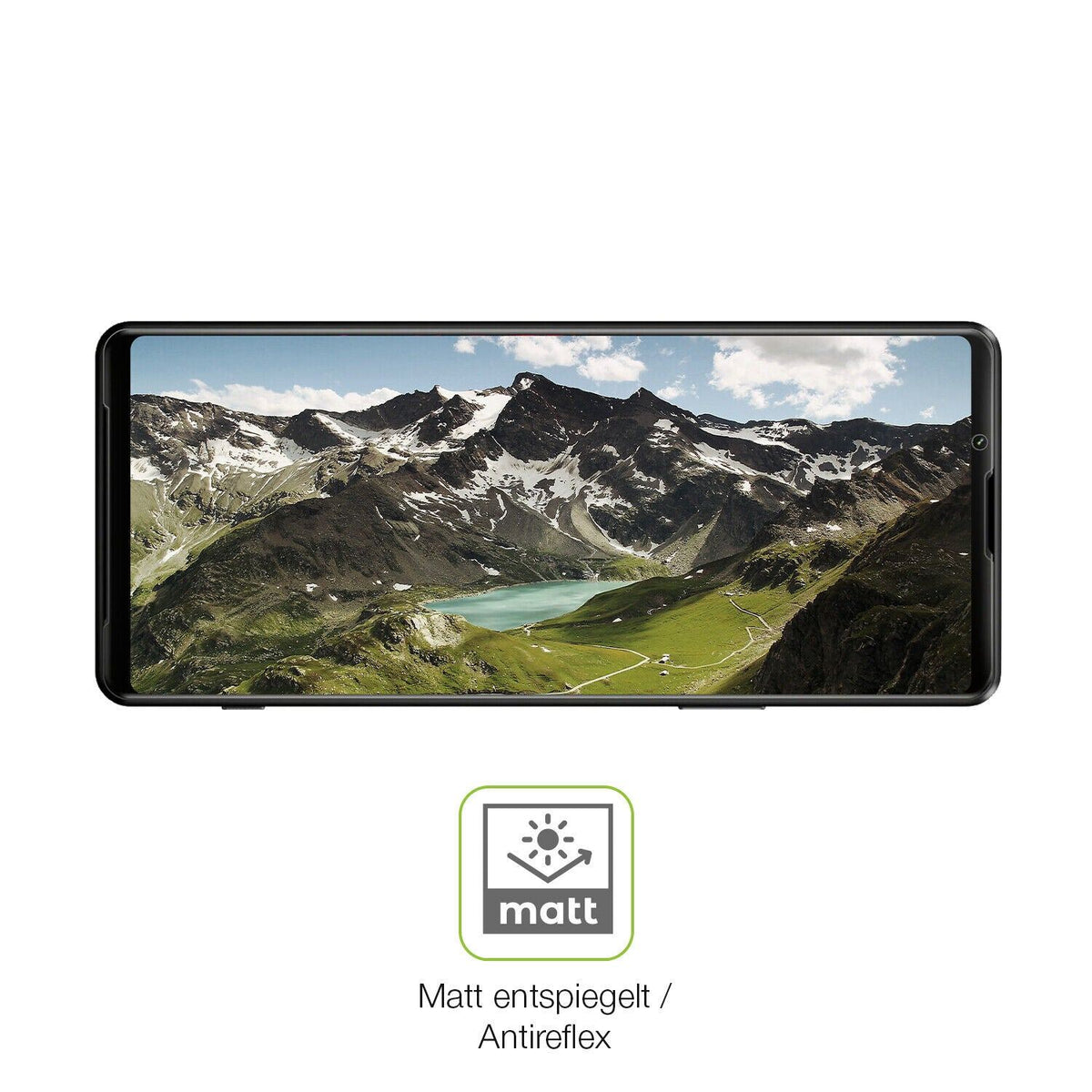 2x Full Cover Schutzfolie matt für Sony Xperia 1 III