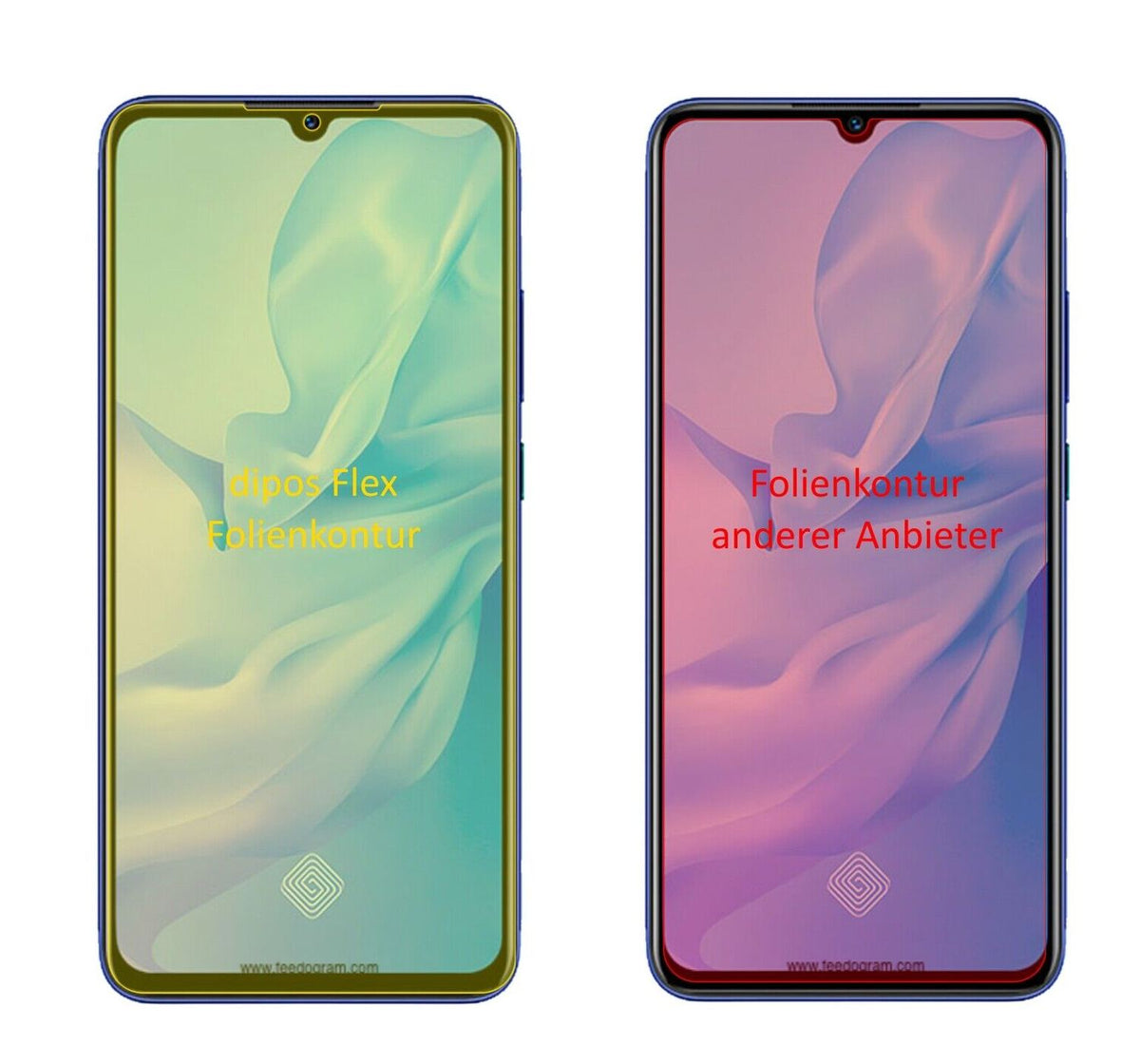 2x 3D Full Cover Schutzfolie für Vivo Y51 (2020)