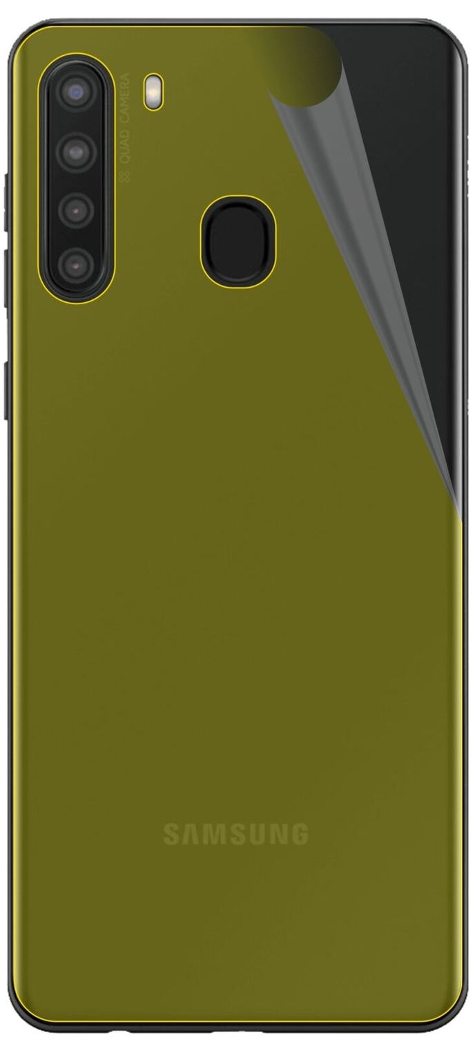 2x 3D Full Cover Schutzfolie für Samsung Galaxy A21 Rückseite