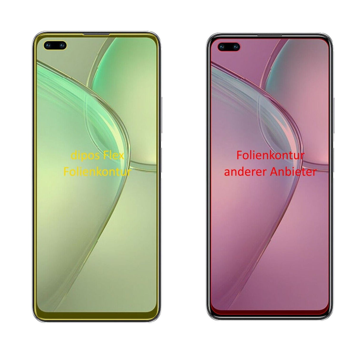 2x 3D Full Cover Schutzfolie für Infinix Zero 8