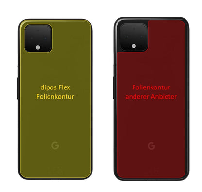 2x 3D Full Cover Schutzfolie für Google Pixel 4 XL Rückseite