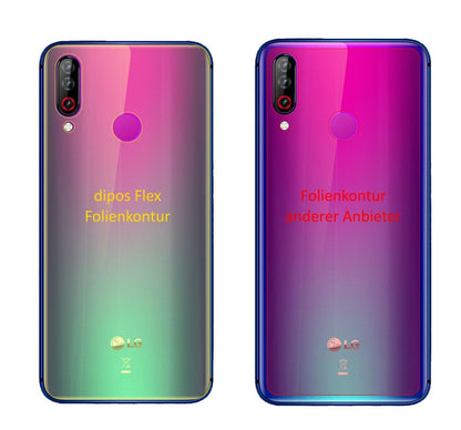 2x 3D Full Cover Schutzfolie für LG W30 Rückseite