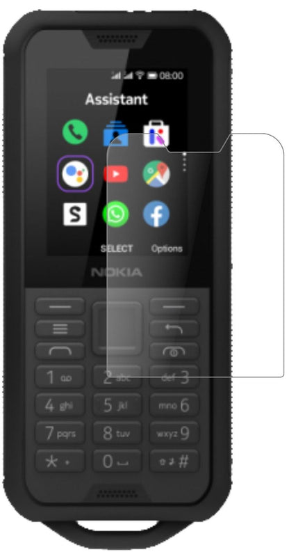 1x 9H Schutzfolie matt für Nokia 800 Tough Panzerfolie