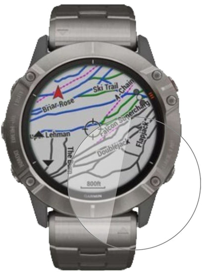 1x 9H Schutzfolie für Garmin fenix 6X Solar Panzerfolie