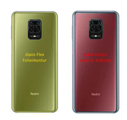 2x 3D Full Cover Schutzfolie für Xiaomi Redmi Note 9 Pro Rückseite