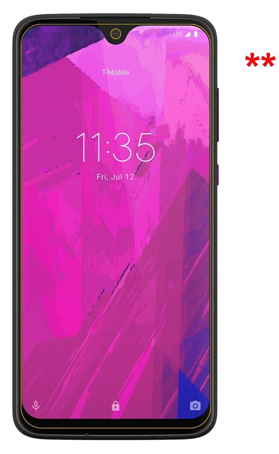 1x 9H Schutzfolie matt für T-Mobile Revvlry Plus Panzerfolie