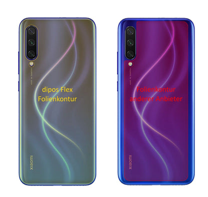 2x 3D Full Cover Schutzfolie für Xiaomi Mi A3 Rückseite