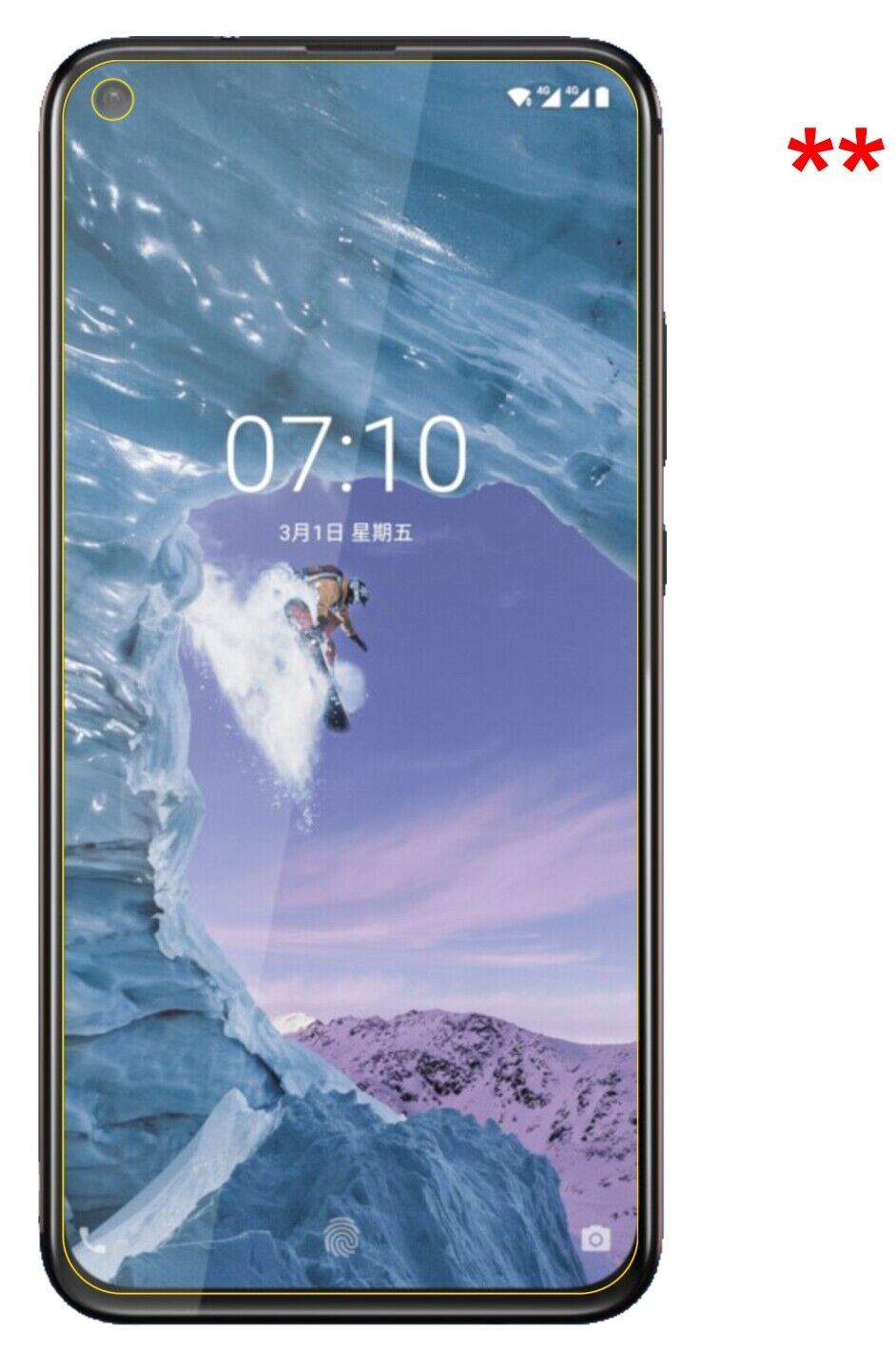 1x 9H Schutzfolie matt für Nokia 8.1 Plus Panzerfolie