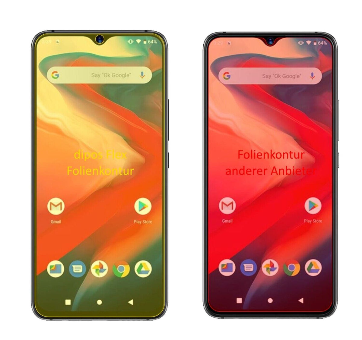 2x 3D Full Cover Schutzfolie für Umidigi S3 Pro