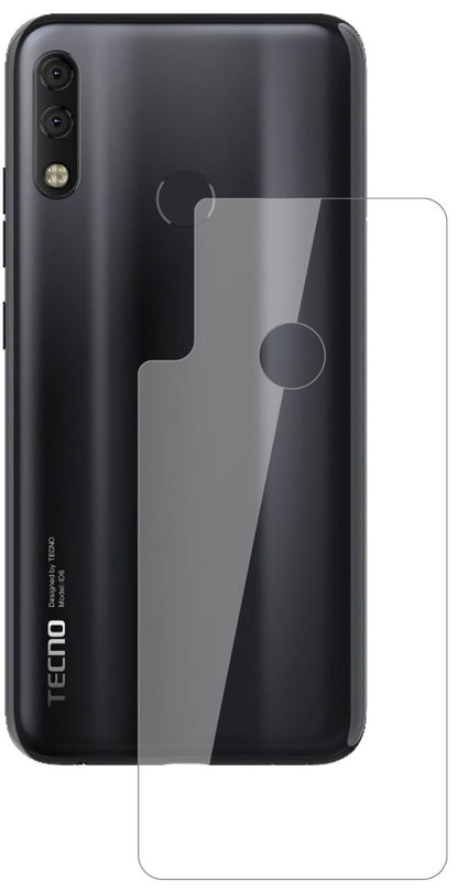 1x 9H Schutzfolie für Tecno Camon 11 Pro Rückseite Panzerfolie